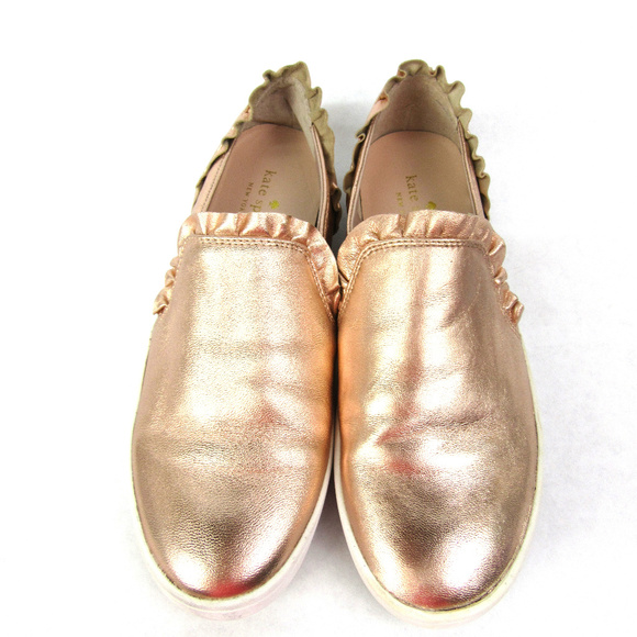 kate spade lilly sneakers rose gold
